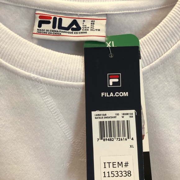 Fila Crewneck Sweatshirt NWT - Picture 2 of 3